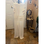 Women's Lauren Ralph Lauren Jumpsuit Size 12 White Photo 7