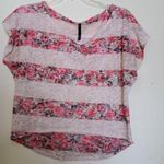 Love Culture Floral striped crop top Photo 1