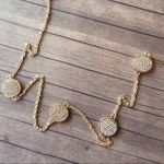 Amrita Singh  Gold Austrian Crystal Necklace Photo 1