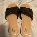 Crown & Ivy  Black Woven Sandals Photo 1