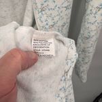 Miss Elaine Blue Jay Full Zip Robe Gown Womens Medium White Blue Cotton Blend Photo 7