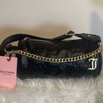Juicy Couture bag Quilted Black Puff Roll crossbody NEW faux leather gold chain Photo 5