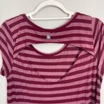 Billabong | Burgundy Striped Open Back Mini Dress Sz L Photo 5