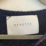 Tous Nenette  Les Jours Sweater The Malaga Blue Sparkle Puff Sleeves Sz M NWOT Photo 4