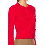 We Wore What  Red Crewneck Cardigan Photo 1