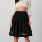 Jasmine Black skirt. Striped sheer bottom. Medium Photo 0