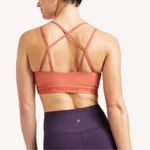 Peloton Women’s  Strappy Sparkly Sports Bra Rust Orange Size M Photo 1