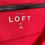 Loft  Crochet Lace Trim Tank Top Shirt Coral Red XS Photo 8