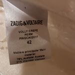 Zadig & Voltaire  Volly Crepe Blazer in Ecru White Large Photo 11