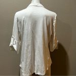 Caslon  white button up collared blouse Photo 6