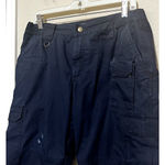  511 Tactical Cargo Pants Womens Size 14 Navy Blue Cropped Hiking Photo 2