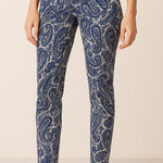 Diane Von Furstenberg  Blue Paisley Pant Photo 0