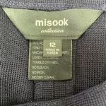 Misook  Blue Knit Ribbed Full Length Straight Leg Pants 12 Photo 3