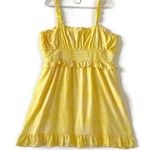 BP Nordstrom  Sundress Mini Dress Plus Size 1X Yellow & Pink Sleeveless NEW Photo 0