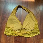 Aeropostale Golden Yellow Lace Halter Bralette Photo 1