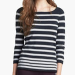 Rag and Bone Sara 3/4 Sleeve Stripe Knit Sweater Shirt Top Photo 0