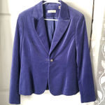 Amanda Smith Vintage  Velvet Rhinestone Button Blazer Jacket cotton women size 10 Photo 0