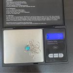 Sterling Silver Turquoise Inlay 16” Necklace and Earrings Set Photo 8