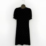 Garnet Hill  Dress S Green Tencel‎  Black White Ukraine Pockets Puffy Sleeves Photo 1