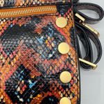 Hammit Tony Small Leather Crossbody Botanical Snake EUC Photo 7