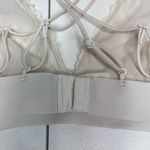 PINK - Victoria's Secret NWOT PINK women’s off-white lace strappy halter neck adjustable strap bralette L Photo 3