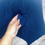 AB Studio  Short Sleeve Cardigan Open Front Handkerchief Hem Navy Women S Photo 2