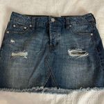 Altar'd State  Distressed Denim Mini Skirt Sz S Photo 0