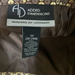 Catherines Added Dimensions NWT blazer & skirt set woman plus size 3X 26/28 Brown Photo 5
