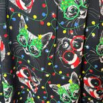 Modcloth  Overall Winner Jumper Skirt Dress Black Dog Cat Christmas Print M NWT Photo 5
