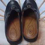Ariat  Mendocino western tassle black leather clogs/mules size 6 Photo 3