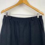 Vintage 90s Koret Pure Wool Mini Skirt Black Basic Minimalist Retro Womens 12 Photo 1