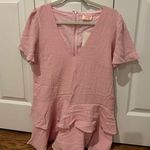 Showpo NWT  Bahama Baby Ruffle Mini Dress in Light Pink Photo 3