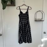 Old Navy NWT Black Gray Plaid Sleeveless Cami Midi Dress Size Small Photo 1
