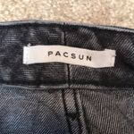 PacSun  Women’s Mom Jean Denim Faded Black Straight Leg Photo 8
