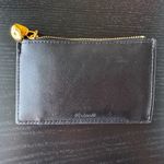 Madewell The Organic Leather Hardware Zip Card Case Black Photo 5