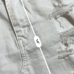 American Eagle  White Denim Mini Distressed Skirt  Photo 4