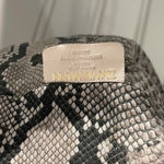 Zimmermann  Snakeskin Print Silk Bucket Pouch Bag Drawstring Gold Chain Strap Photo 3