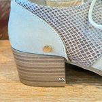 Gloria Vanderbilt  Memory Foam Lace-Up Ankle Booties Snakeskin Texture Suede 7 Photo 5