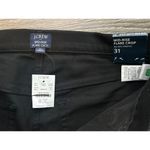 NWT J.Crew Mid Rise Flare Crop Jean In Black Size 31 Photo 2