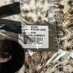 One Teaspoon Jumpsuit Romper Brooklyn Plunge Neck Stone Leopard Animal Print XXS Photo 4