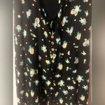 Free People Like A Lady Black Citrus Ruffle Mini Dress Size Medium Photo 4