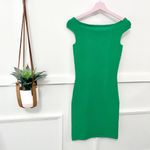 Reiss NWT  Pippa Textured Bodycon Dress In Bright Green Size S Photo 5
