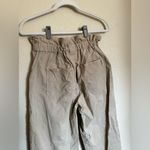 MOTHER the Yoyo Ruffle Greaser Ankle Pants Sz 28 Paper Bag Waist in Medium Khaki Tan Photo 6