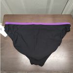 Nautica  NWT Women's Size 16 Black Purple Swim Separates Belted Bikini Bottom Photo 1
