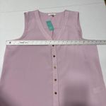 Maurice's Women’s Blouse Sleeveless Button Up Tank Top Work Pinkish Lavender Sz L Photo 6