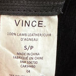 Vince Black leather pants stretchy Leggings minimalist feminine S Photo 5