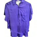 Pippa The Label poppy silk playsuit size S/M purple Photo 0