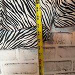 ZARA ‎ Black and White Button Down Shirt with Notched Collar Photo 8