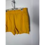 Banana Republic  Yellow Gold Linen Blend Paperbag Pull-On Baggy Shorts Large Photo 1