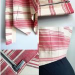 BCBGMAXAZRIA Abbey Stripe Abbey Cropped Blazer Jacket Asymmetrical Drape Size S Photo 4